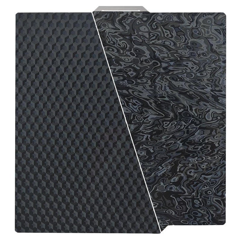 Sifrothy Store Hexagon+Cloud Pattern 3D Printer Build Plate for Bambu Lab X1 X1C X1E P1P P1S A1,257x257mm Spring Steel Plate,Double Sided Flexible Sheet Removable Platform (Hexagon+Cloud Pattern) - Image 1